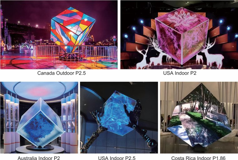 Outdoor and indoor LED screen projects in Canada, USA, Australia and Costa Rica