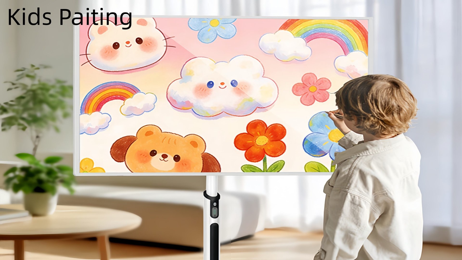Interactive touchscreen for kids painting