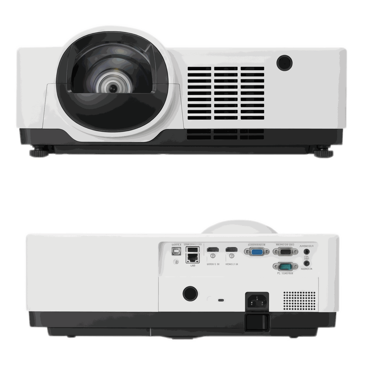 Laser projector with 3LCD technology, high brightness and long lamp life for classrooms, auditoriums and meeting rooms