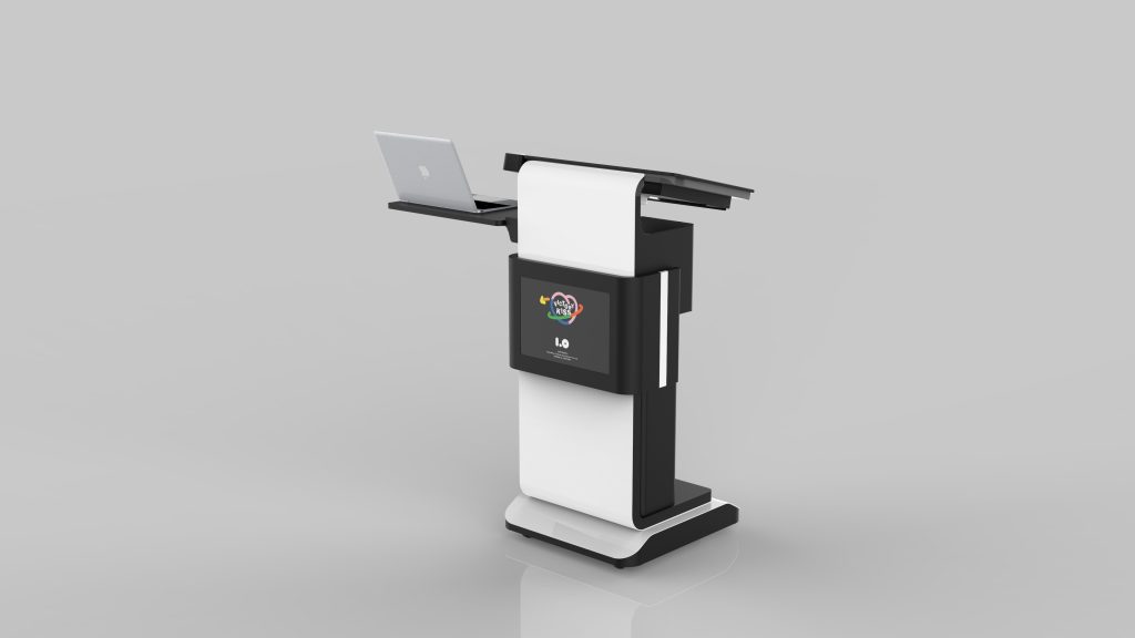 GSPAD1053 smart podium with LED sign